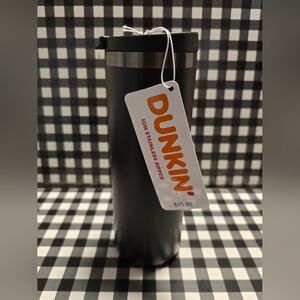 Dunkin' Black Stainless Steel Tumbler